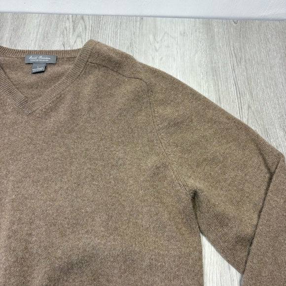 2 Daniel Cremieux Sweater Mens Large Black Cashmere V Neck Classic Pullover Blue - Picture 13 of 16